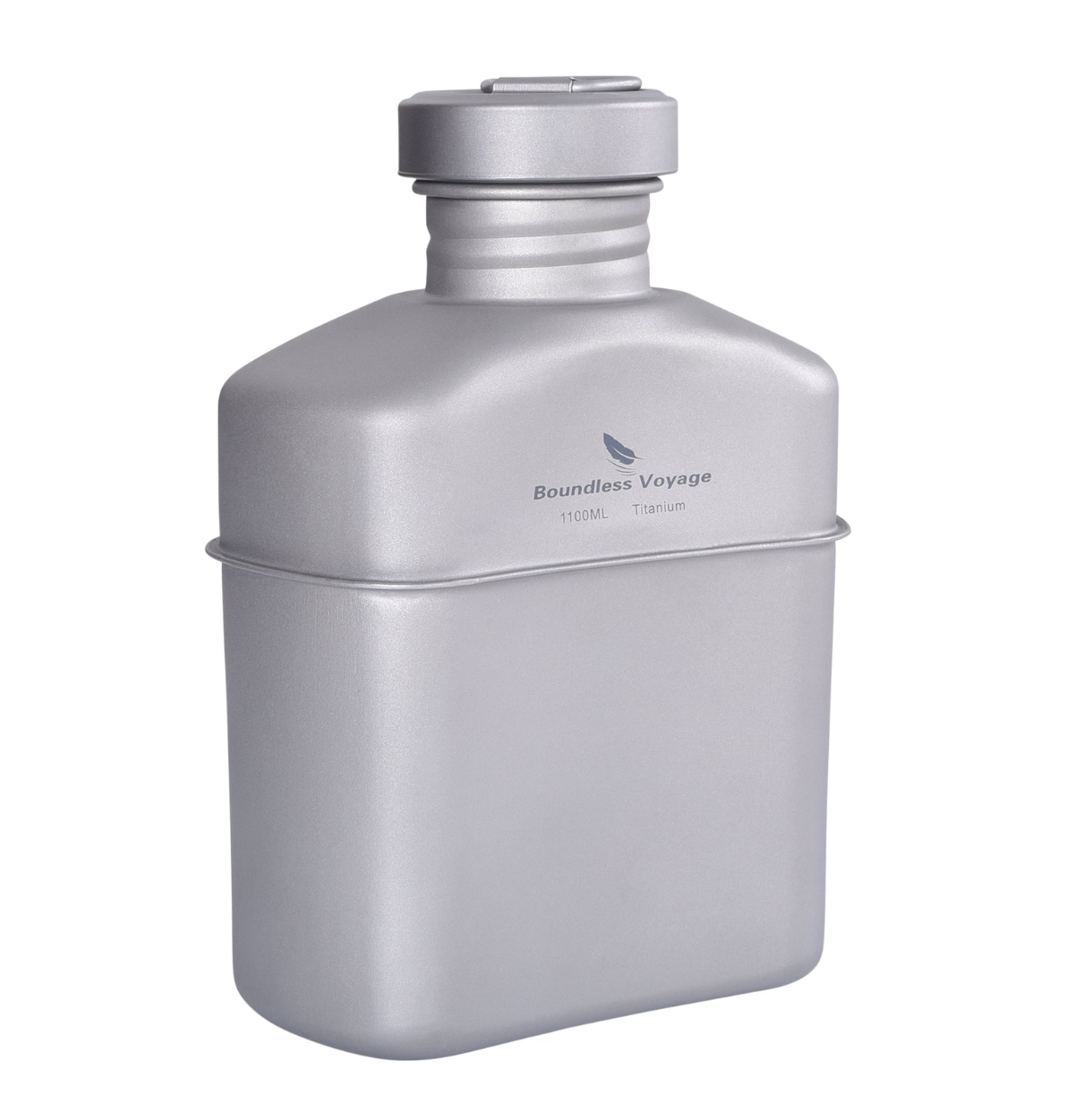 Boundless Voyage Ti2047C Titanium Bottle with Replacement Lid