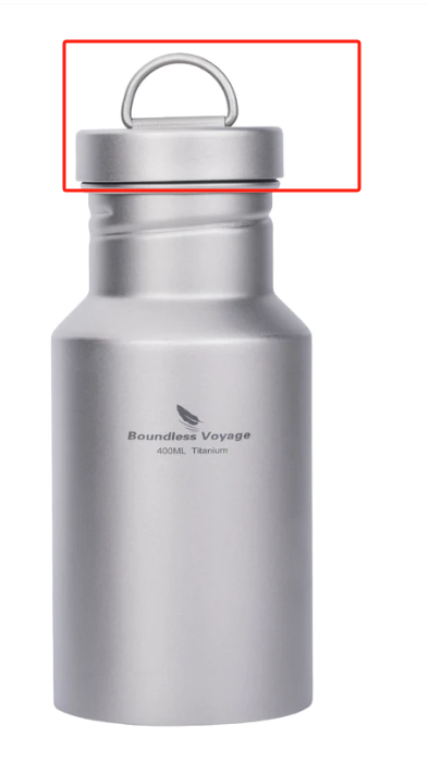 Boundless Voyage Titanium Water Bottle 400ML   Cap