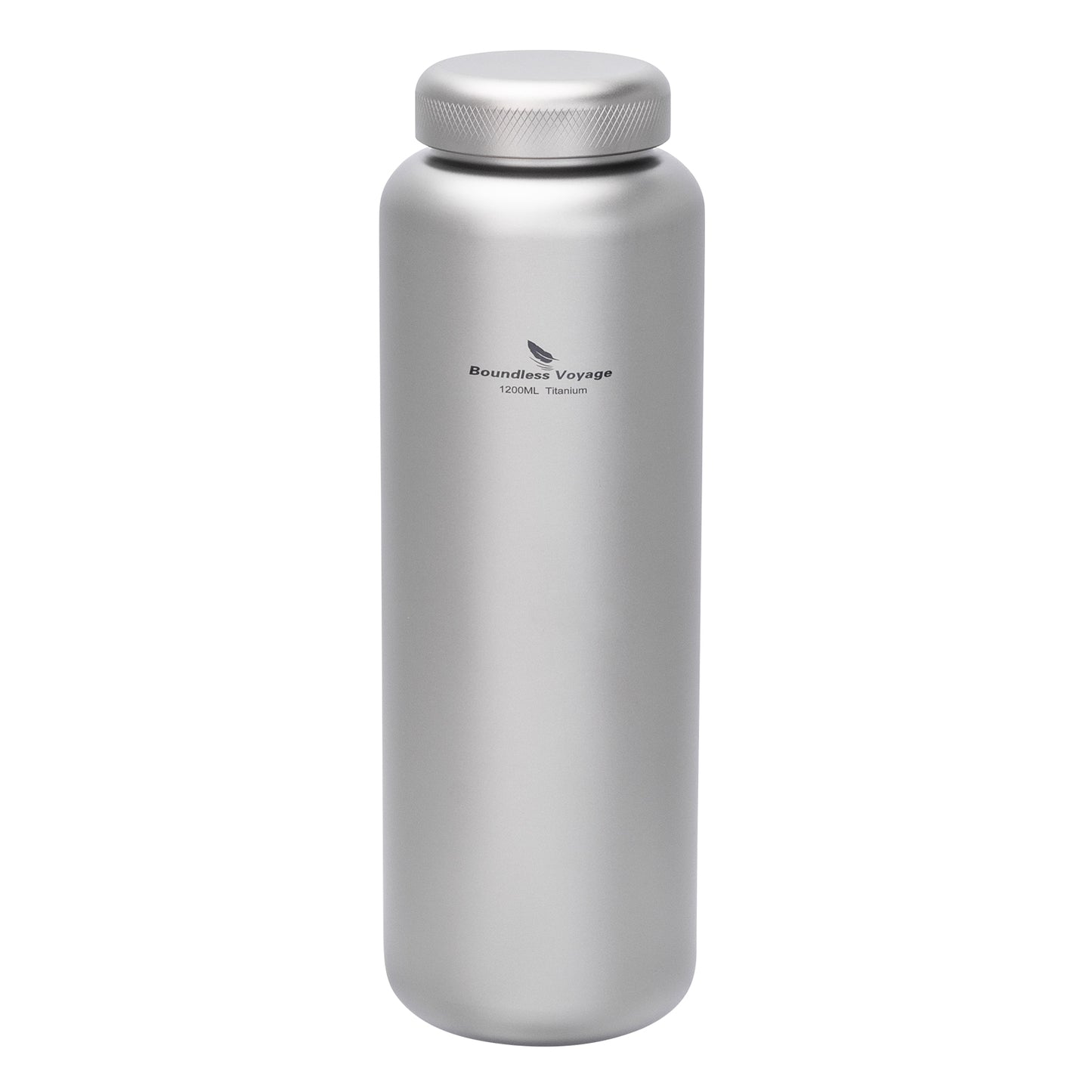 Boundless Voyage 1200ml Titanium Water Bottle with Dual Lids – Wide Mouth Leakproof Outdoor Bottle for Camping, Hiking, Gym & Travel