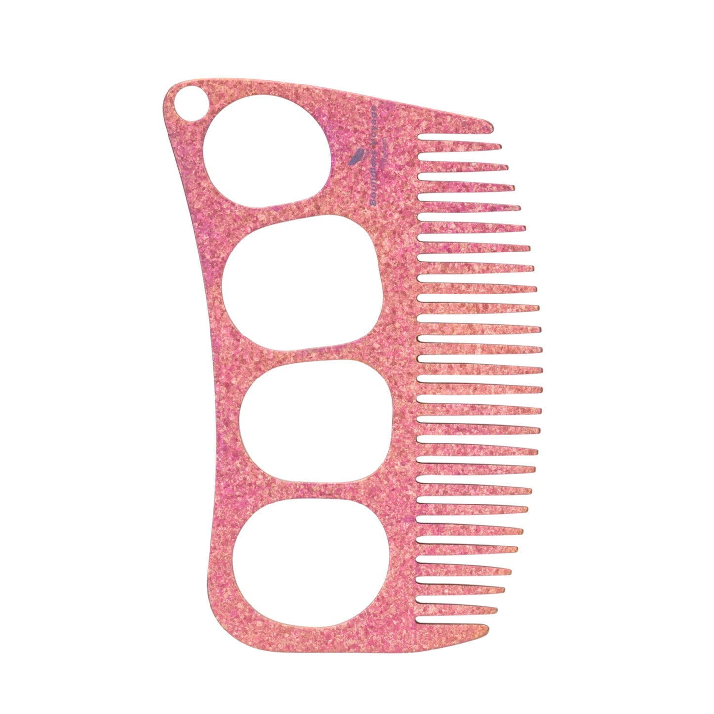 Boundless Voyage Titanium Crescent Hair & Beard Comb – Lightweight Unisex Grooming Tool for Home & Travel