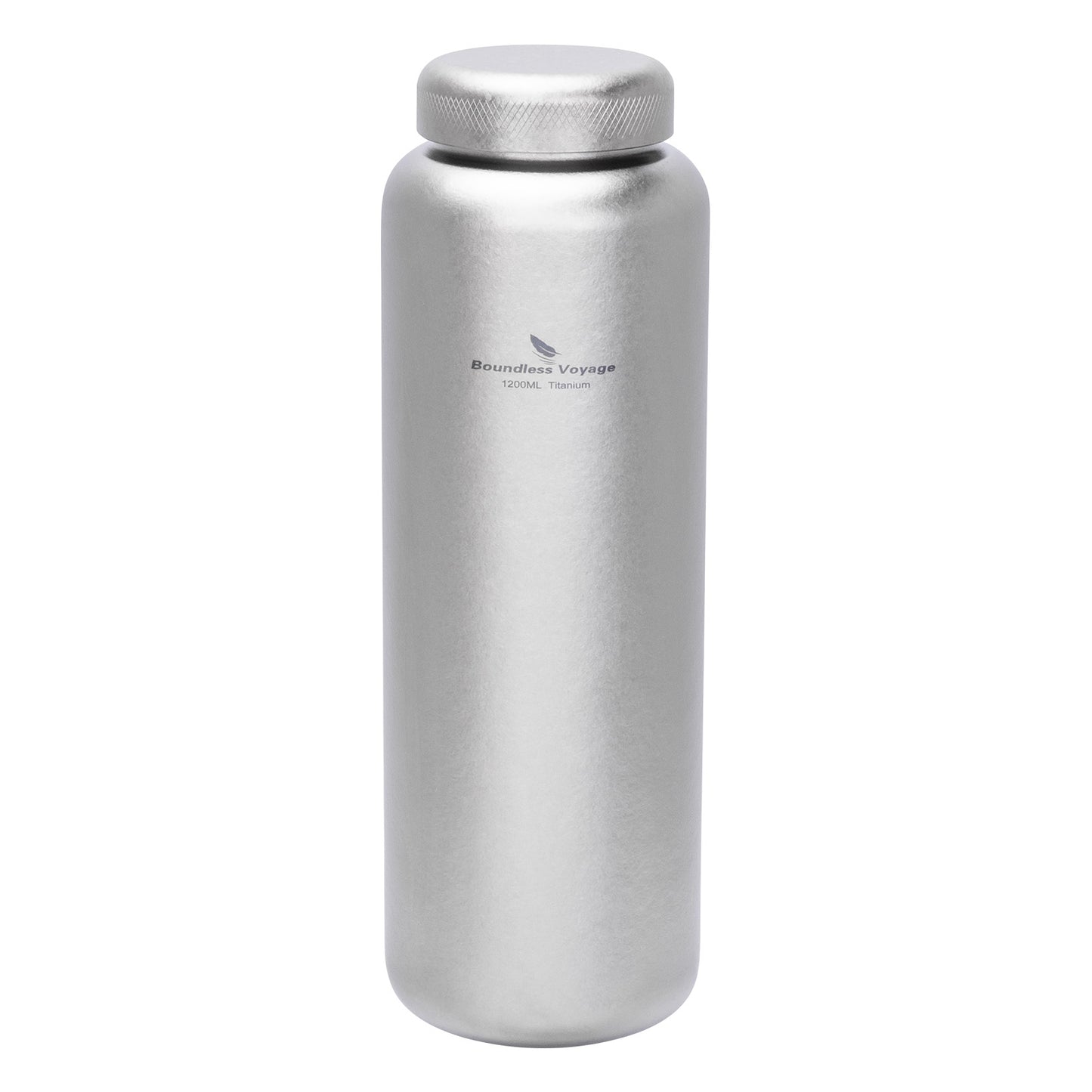 Boundless Voyage 1200ml Titanium Water Bottle with Dual Lids – Wide Mouth Leakproof Outdoor Bottle for Camping, Hiking, Gym & Travel
