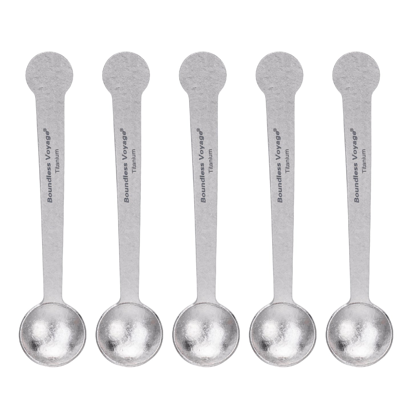 Boundless Voyage TA1 Titanium Mini Coffee Spoon – Ultralight Small Spoon for Dessert, Tea, Sugar & Jam | Perfect for Parties & Travel