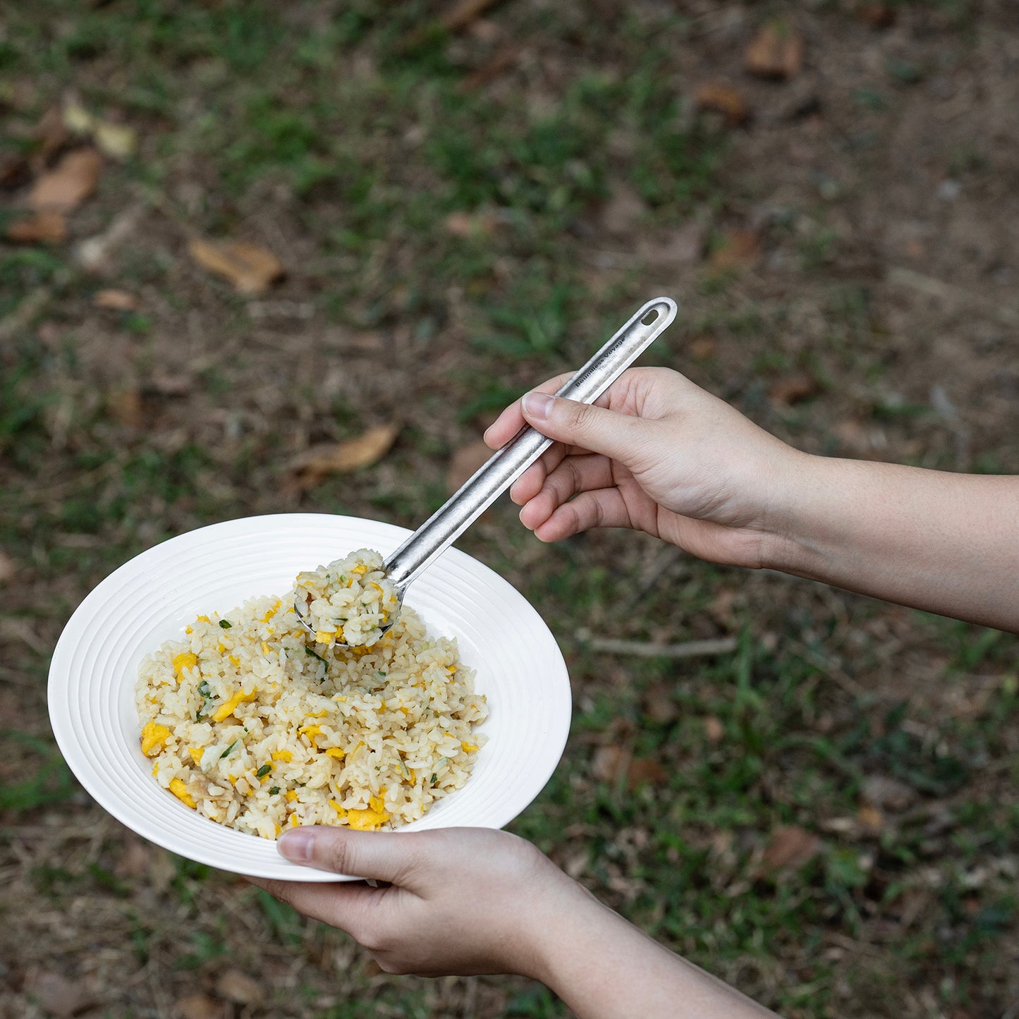 Boundless Voyage Titanium Long Handle Ultralight Spoon Cutlery with Storage Pouch for Camping, Travel & Home Use