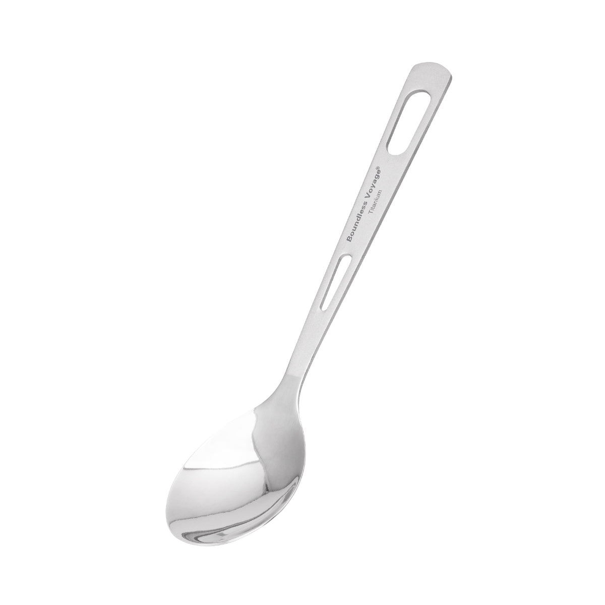 Boundless Voyage Titanium Spoon – Ultralight TA1 Titanium Camping Spoon for Backpacking, Travel & Everyday Use