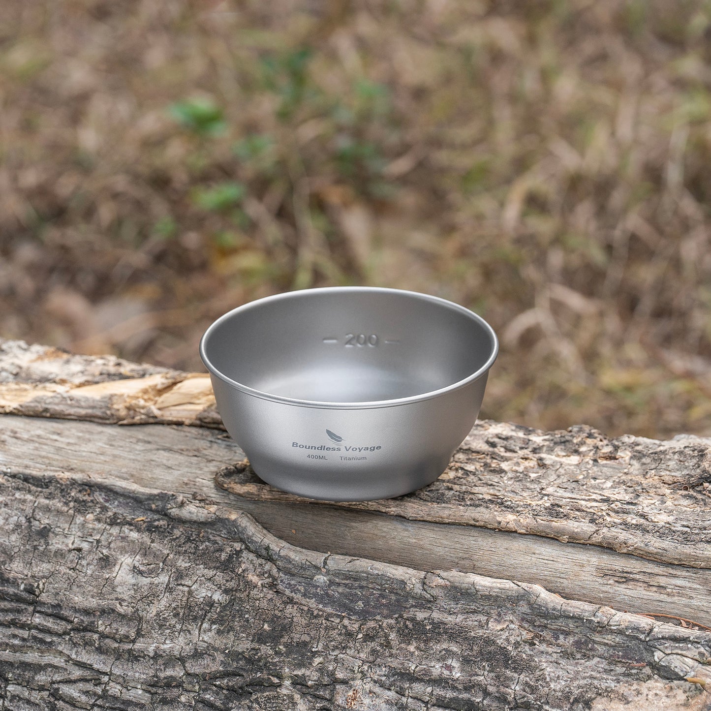 Boundless Voyage 400ml Titanium Camping Bowl – Ultralight Single-Wall Outdoor Dish for Hiking, Backpacking & Travel
