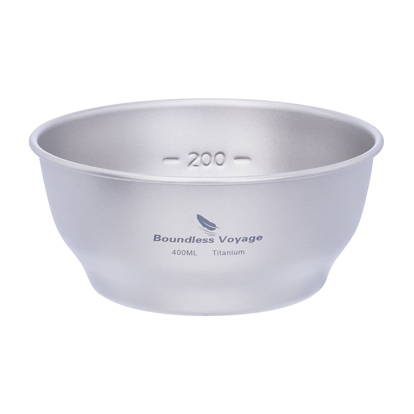 Boundless Voyage 400ml Titanium Camping Bowl – Ultralight Single-Wall Outdoor Dish for Hiking, Backpacking & Travel