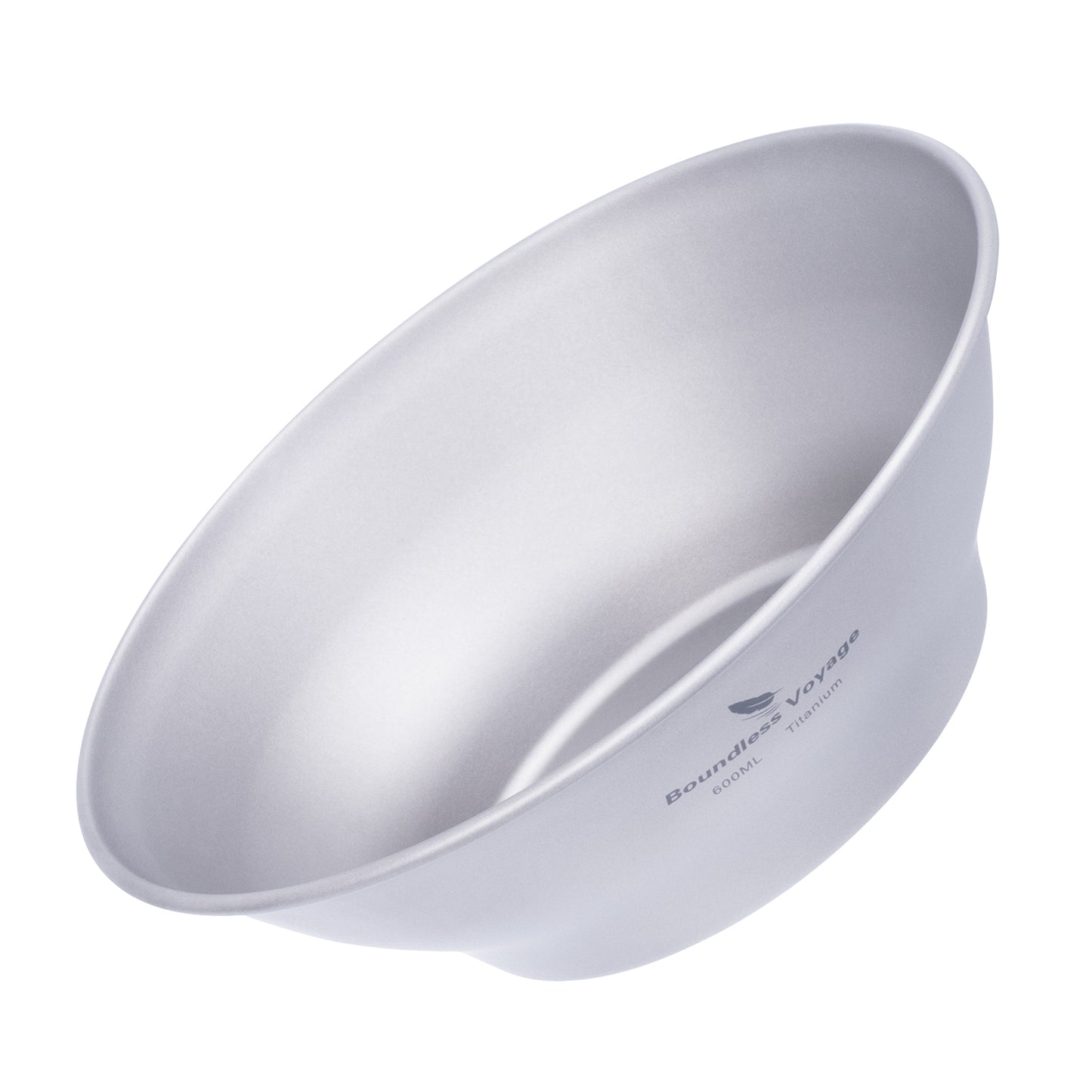 Boundless Voyage 600ml Titanium Camping Bowl – Ultralight Single-Wall Outdoor Dish for Hiking, Backpacking & Travel
