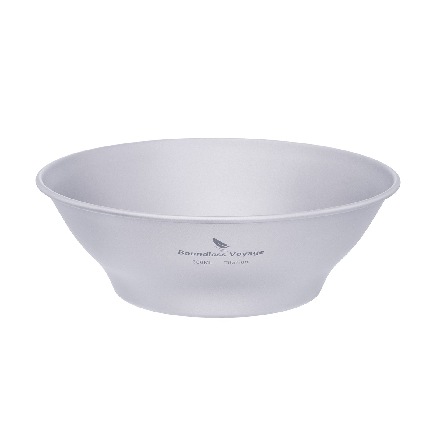 Boundless Voyage 600ml Titanium Camping Bowl – Ultralight Single-Wall Outdoor Dish for Hiking, Backpacking & Travel