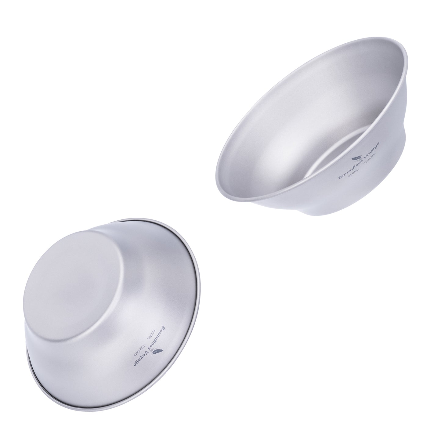 Boundless Voyage 600ml Titanium Camping Bowl – Ultralight Single-Wall Outdoor Dish for Hiking, Backpacking & Travel
