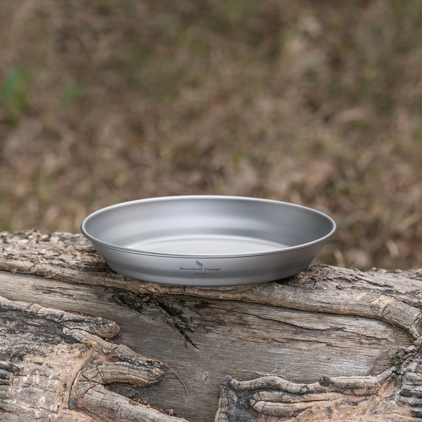 Boundless Voyage Titanium Camping Pan Plate – Ultralight Outdoor Dish with Carry Bag for Backpacking, Hiking & Tableware Use