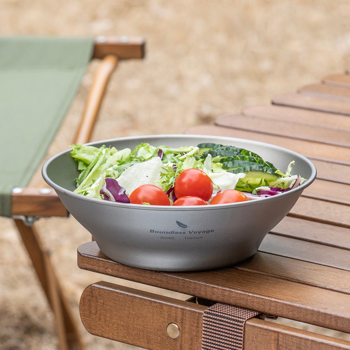 Boundless Voyage Titanium Bowl & Pan Set – Ultralight 5-Piece Camping Tableware Kit for Backpacking, Hiking & Outdoor Dining