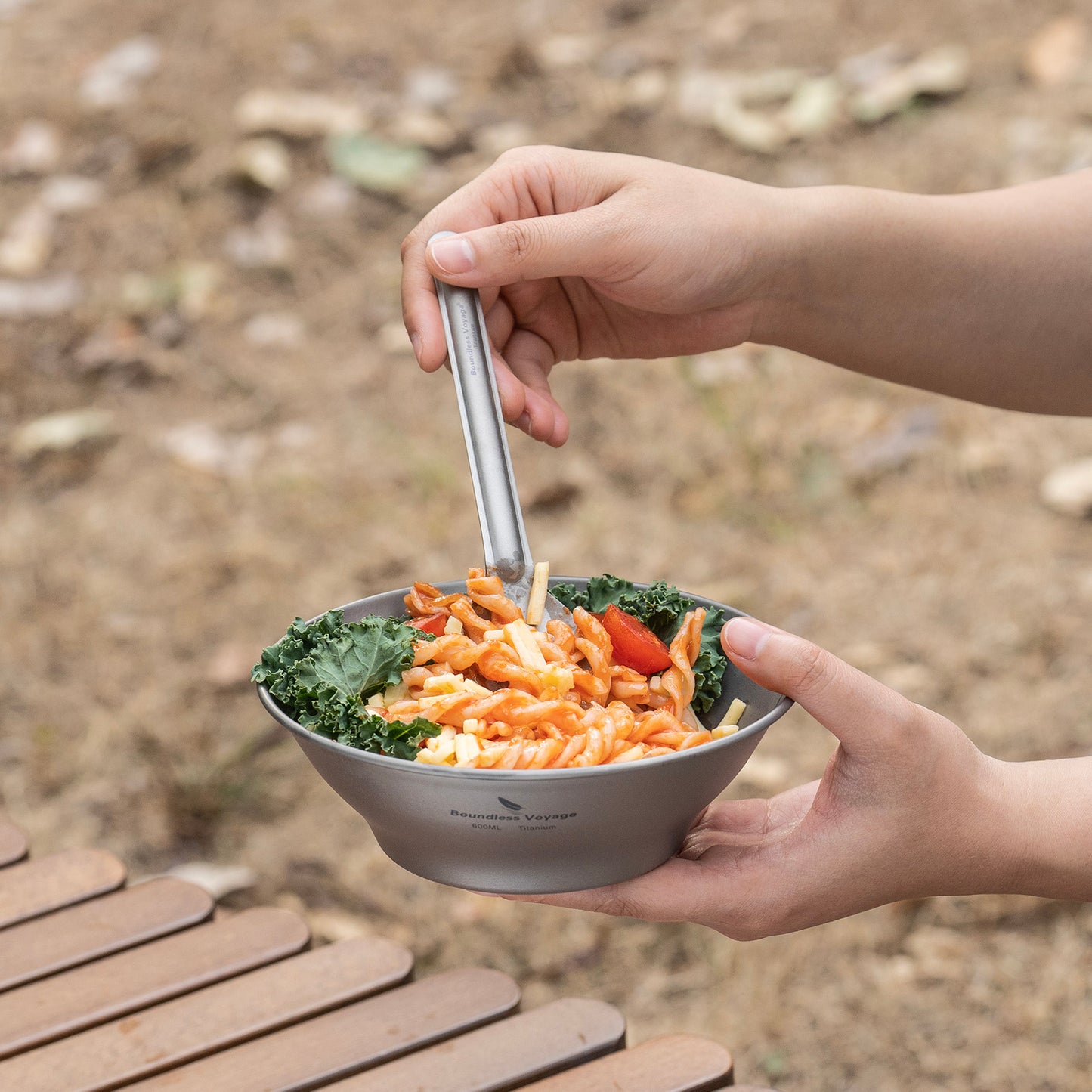 Boundless Voyage Titanium Bowl & Pan Set – Ultralight 5-Piece Camping Tableware Kit for Backpacking, Hiking & Outdoor Dining