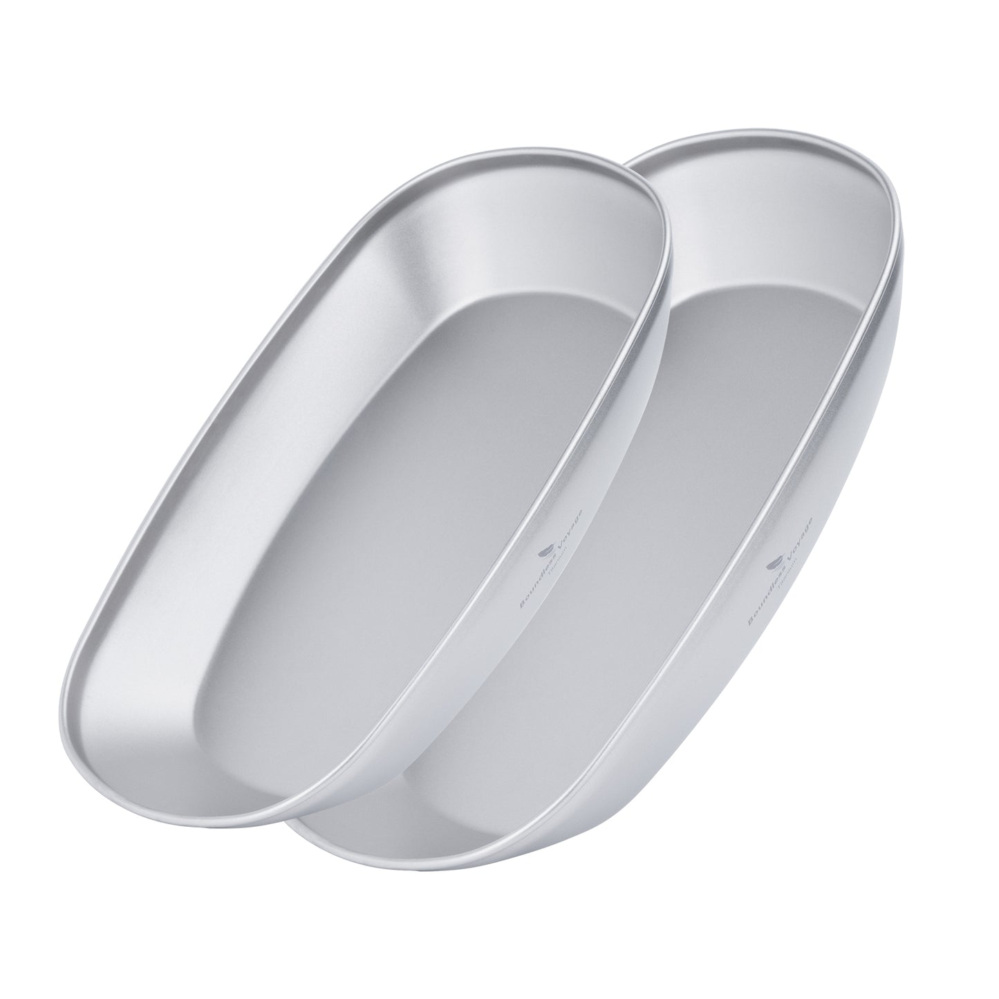 Boundless Voyage Titanium Oval Plate Set– Ultralight Camping Serving Dish for Outdoor Dining, Travel & Backpacking