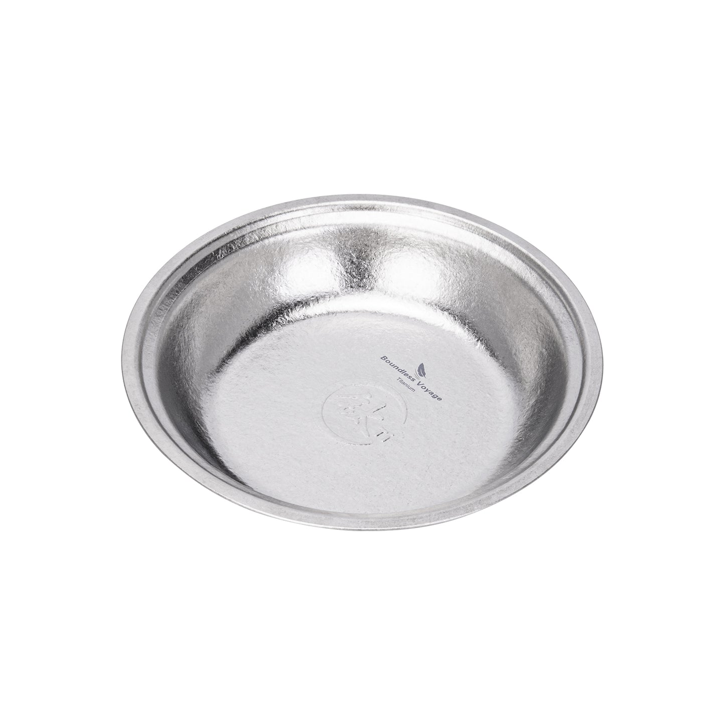 Boundless Voyage Titanium Plate – 0.5mm Ultralight Crystalline TA1 Titanium Dinner Plate for Camping, Picnic & Home