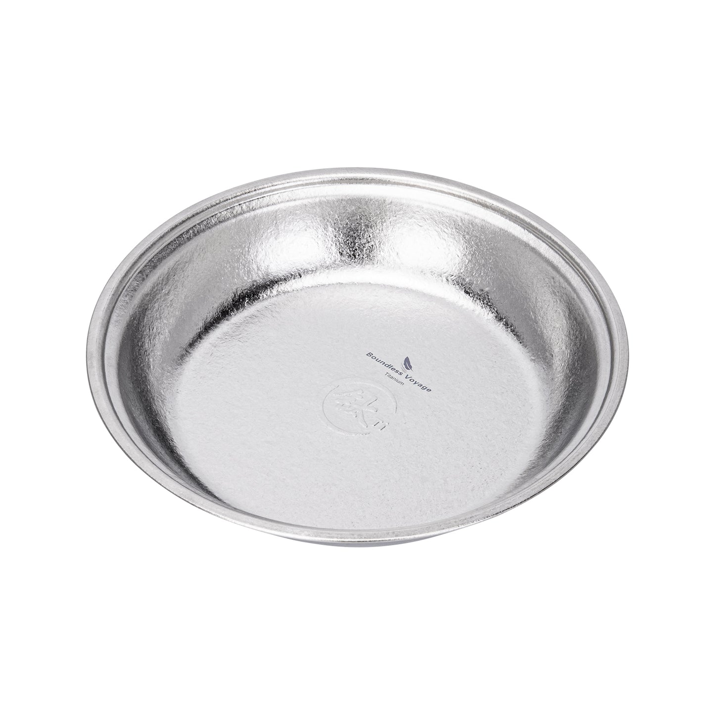 Boundless Voyage Crystalline Titanium Plate 18cm – Ultralight Reusable Dinner Plate for Camping, Travel & Outdoor Dining