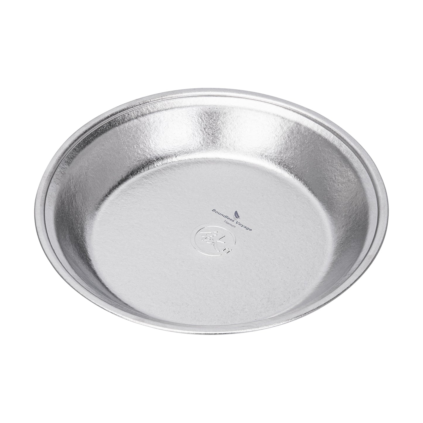 Boundless Voyage TA1 Titanium Dinner Plate – 20cm Lightweight Metal Plate for Camping, Picnic, Travel & Home
