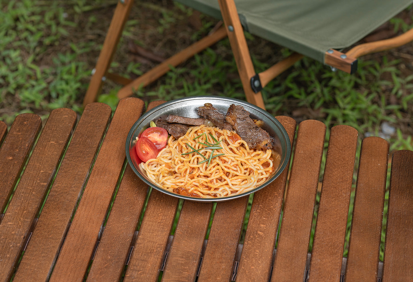 Boundless Voyage TA1 Titanium Dinner Plate – 20cm Lightweight Metal Plate for Camping, Picnic, Travel & Home
