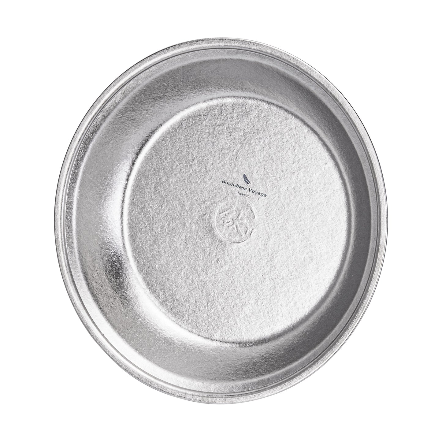 Boundless Voyage TA1 Titanium Dinner Plate – 20cm Lightweight Metal Plate for Camping, Picnic, Travel & Home
