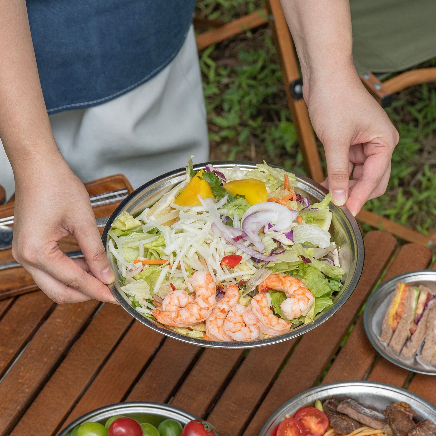 Boundless Voyage TA1 Titanium Dinner Plate – 22cm Ultralight Metal Plate for Camping, Picnic, Travel & Home