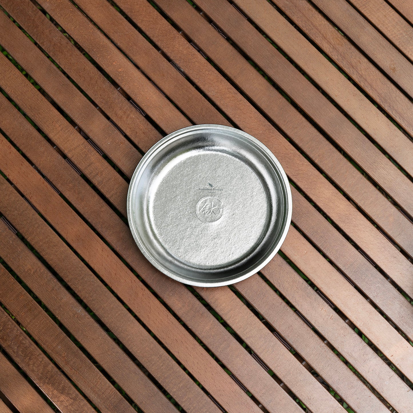 Boundless Voyage TA1 Titanium Dinner Plate – 22cm Ultralight Metal Plate for Camping, Picnic, Travel & Home
