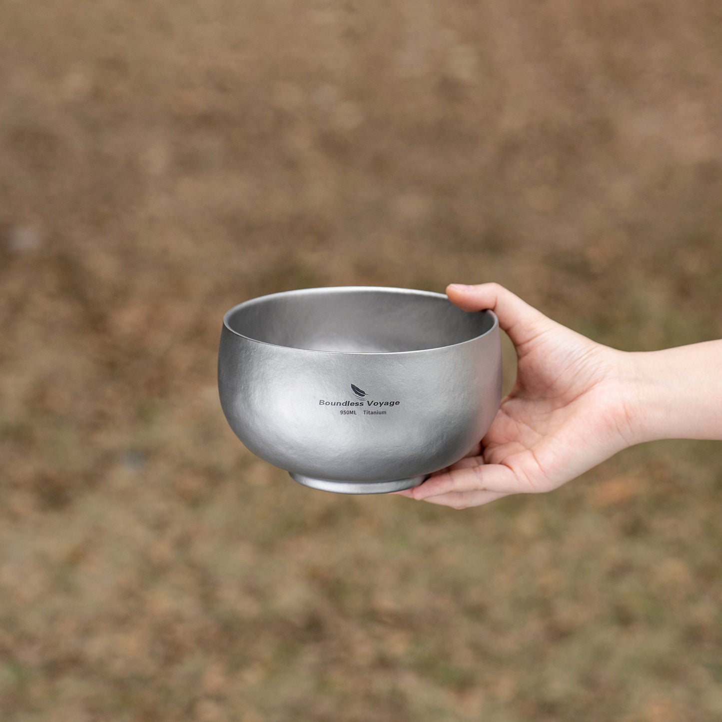 Boundless Voyage 950ml Double-Wall Titanium Bowl – Ultralight Insulated Camping Bowl | Large Capacity, No-Burn Grip, Pure Titanium for Backpacking & Outdoor Meals