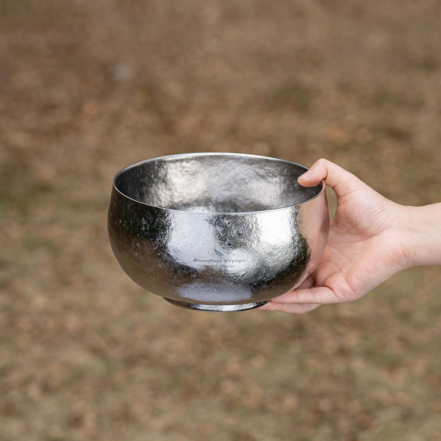 Boundless Voyage 2000ml Double-Wall Titanium Bowl – Extra-Large Ultralight Camping Bowl | Insulated No-Burn Grip, Pure Titanium for Group Meals & Outdoor Cooking