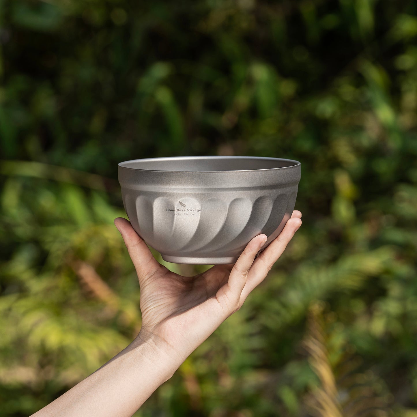Boundless Voyage 800ml Titanium Double-Wall Bowl – Insulated Camping Rice, Soup, Oatmeal & Salad Bowl for Outdoor & Everyday Use