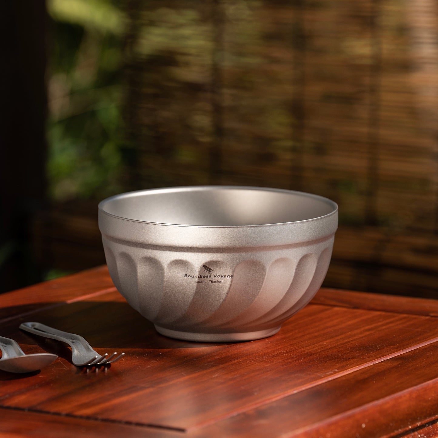 Boundless Voyage 800ml Titanium Double-Wall Bowl – Insulated Camping Rice, Soup, Oatmeal & Salad Bowl for Outdoor & Everyday Use