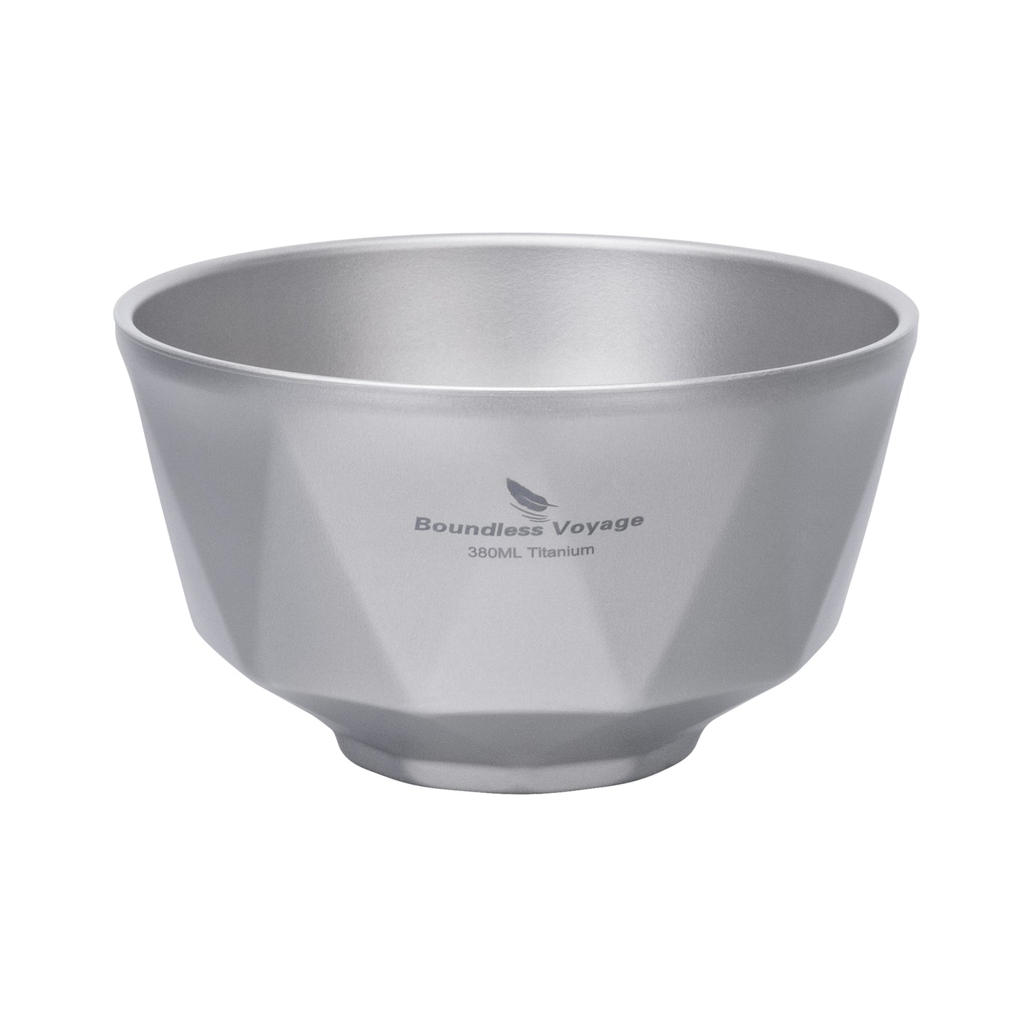 Boundless Voyage Titanium Double-Wall Bowl 380ml – Ultralight Insulated Serving Bowl for Rice, Soup & Camping