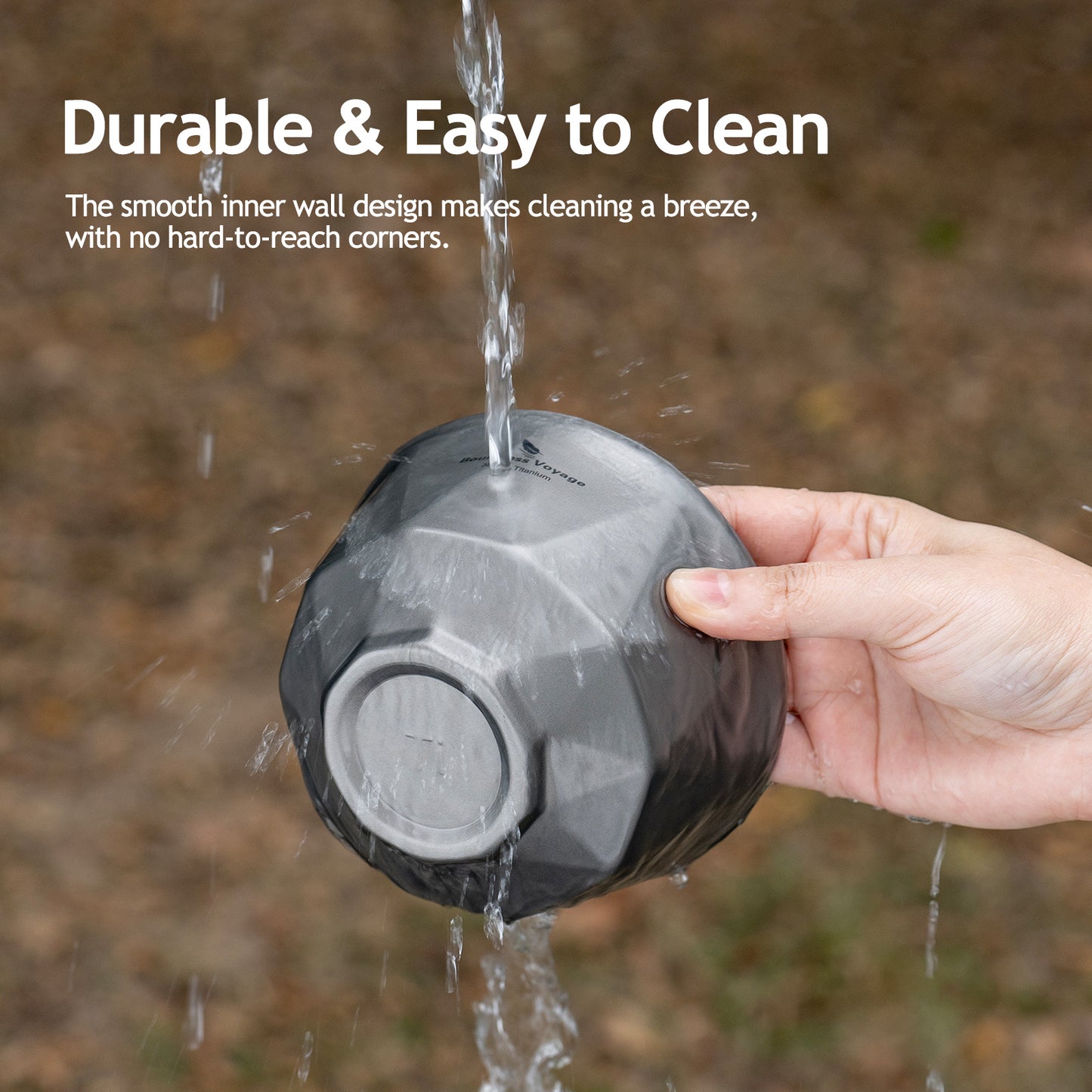 Boundless Voyage 680ml Double-Walled Titanium Bowl | Ultralight Insulated Serving Bowl for Camping & Backpacking