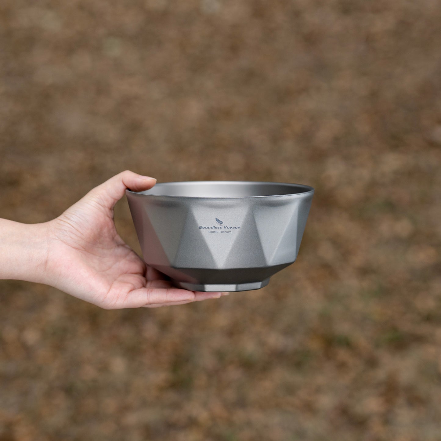 Boundless Voyage 680ml Double-Walled Titanium Bowl | Ultralight Insulated Serving Bowl for Camping & Backpacking