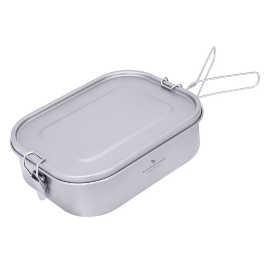 Boundless Voyage Titanium Mess Tin with Lid – Anti-Scalding Handle Outdoor Camping Tableware | Ultralight Cookware, Lunch Box, Bowl & Pan for Hiking & Travel