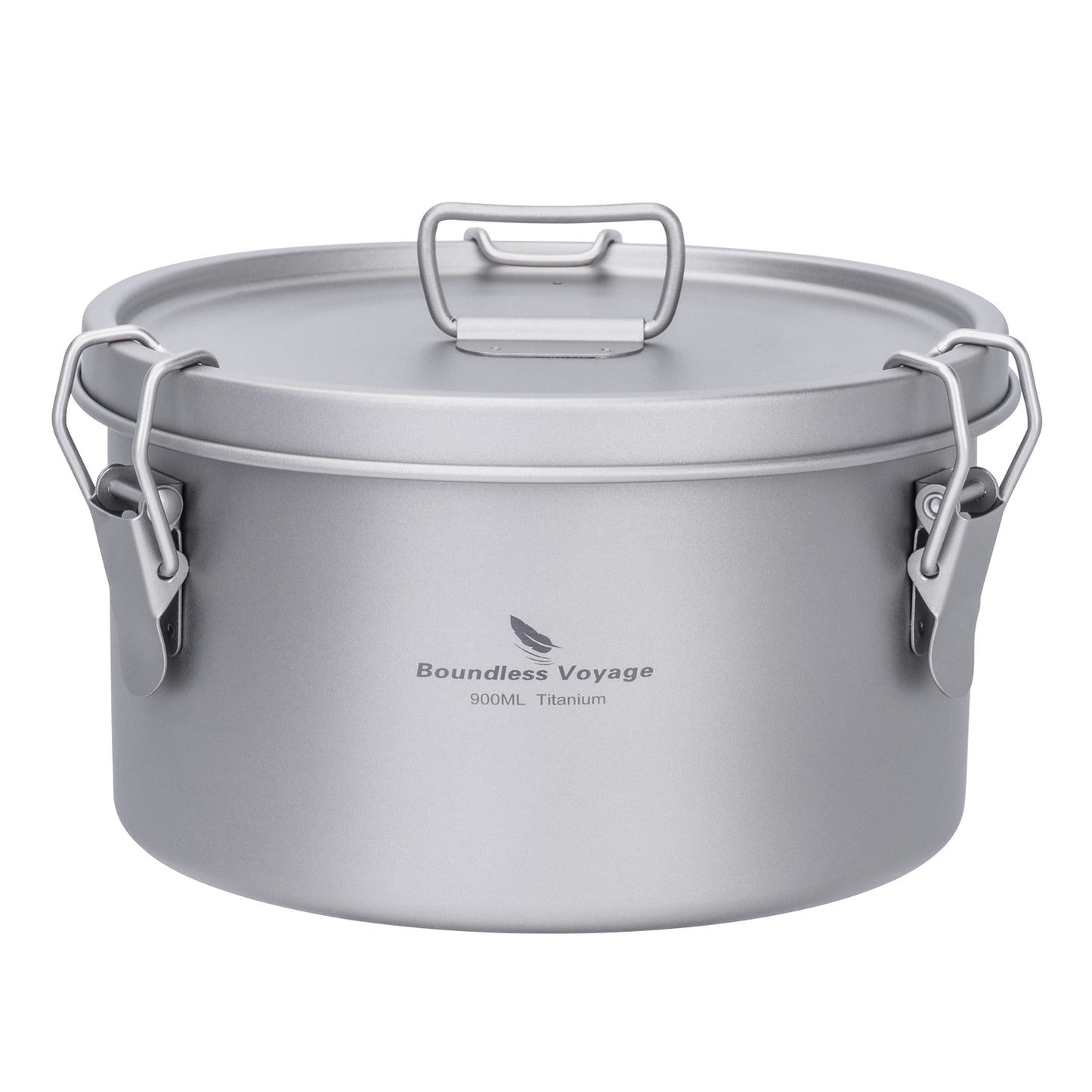 Boundless Voyage 900ml Titanium Food Storage Container – Multi-Functional Lunch Box & Steamer with Sealed & Vented Lids for Camping, Travel & Outdoor Cooking