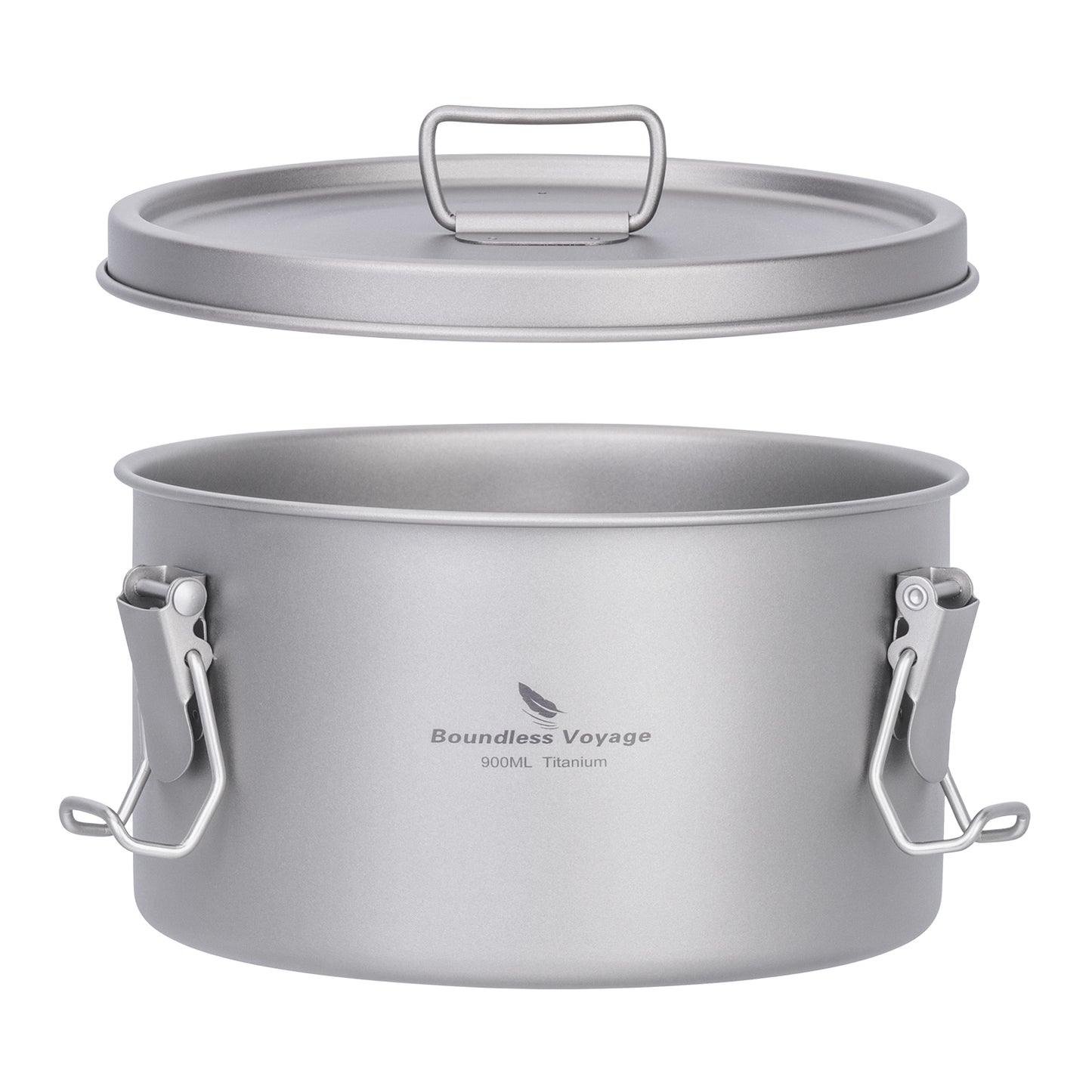 Boundless Voyage 900ml Titanium Food Storage Container – Multi-Functional Lunch Box & Steamer with Sealed & Vented Lids for Camping, Travel & Outdoor Cooking