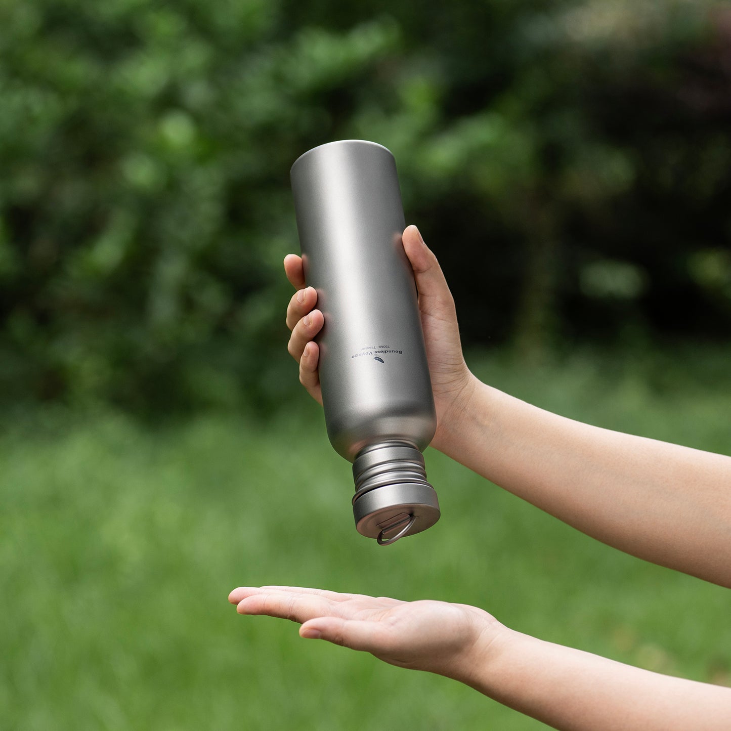Boundless Voyage Titanium Water Bottle 750ml – Ultralight, Leak-Proof & Durable for Camping, Hiking & Everyday Use