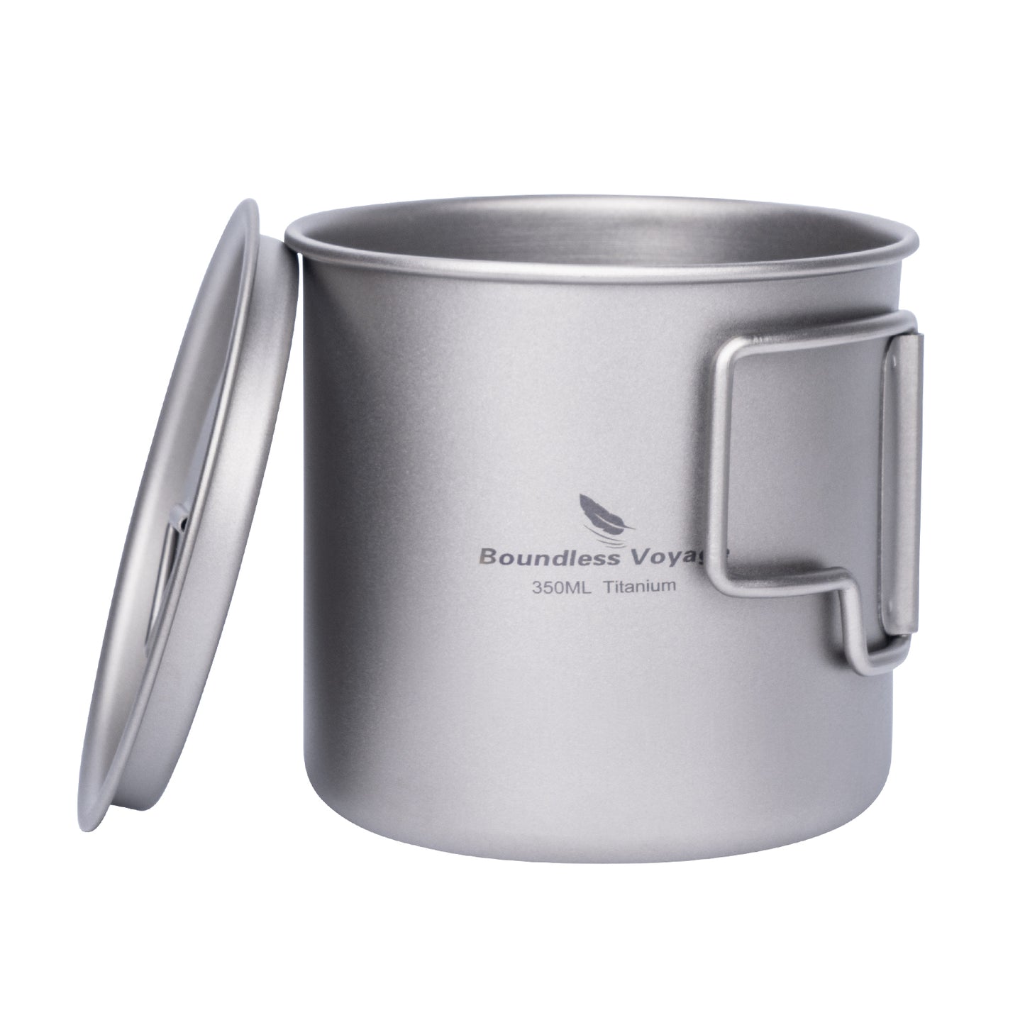 Boundless Voyage Camping Mug Titanium Cup 350ML Lightweight Outdoor Travel Portable Drinkware