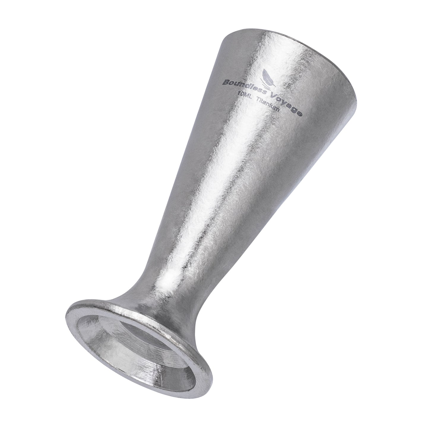 Boundless Voyage 10ml Titanium Mini Shot Glass | Ultralight Pocket Whiskey & Tequila Tasting Cup | Unbreakable & Non-Toxic Spirit Glass for Camping, EDC & Outdoor Travel