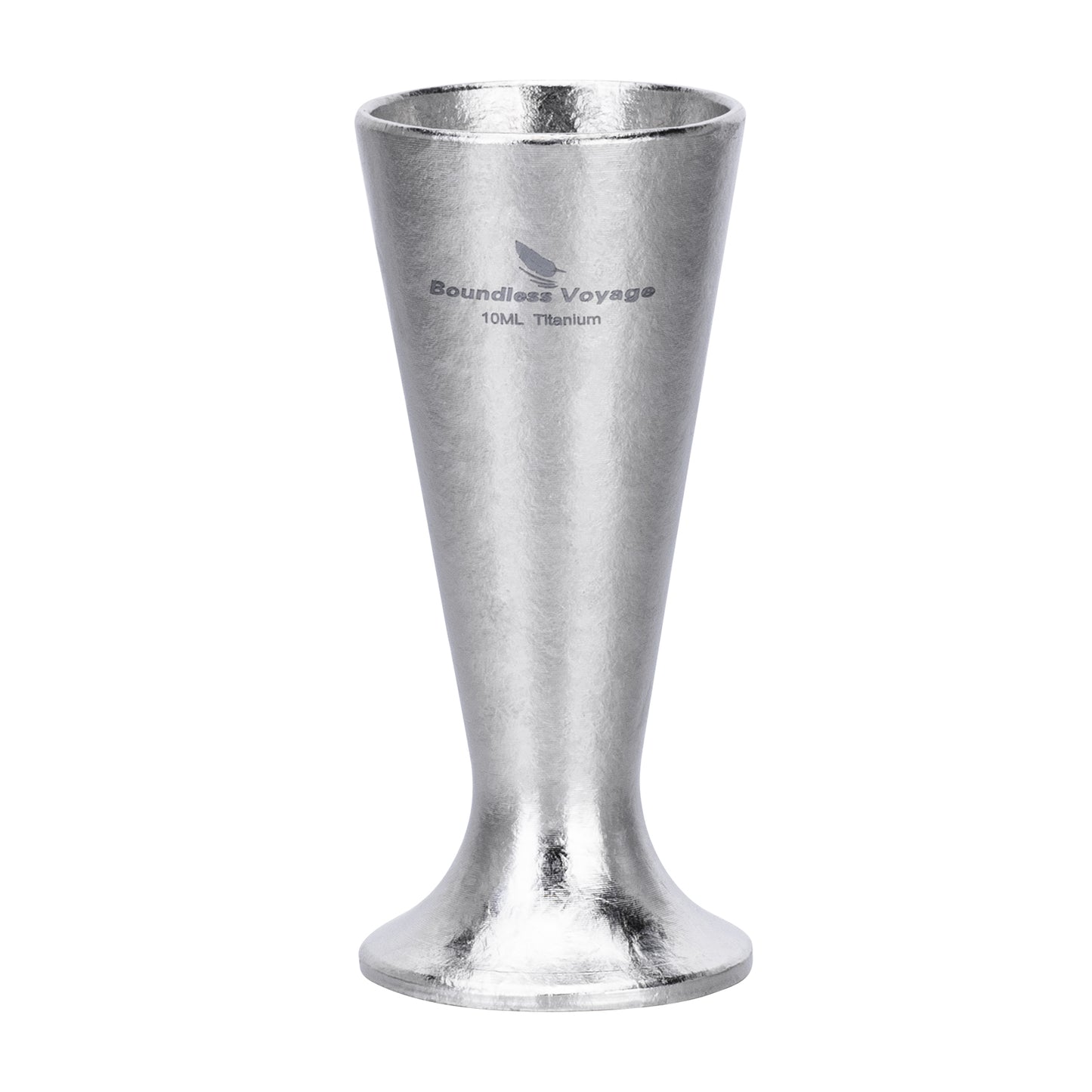Boundless Voyage 10ml Titanium Mini Shot Glass | Ultralight Pocket Whiskey & Tequila Tasting Cup | Unbreakable & Non-Toxic Spirit Glass for Camping, EDC & Outdoor Travel