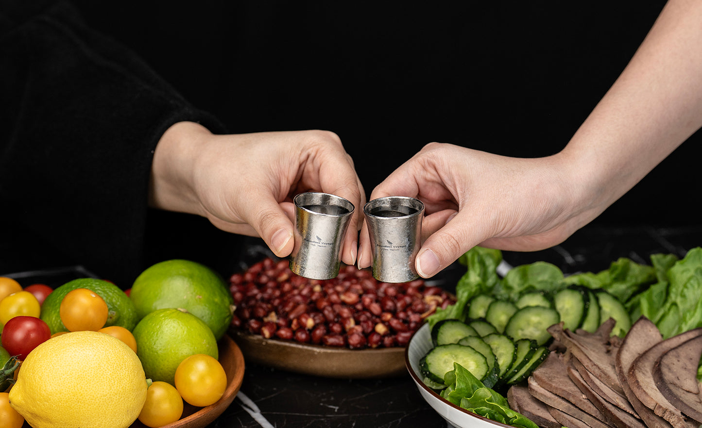 Boundless Voyage 15ml Titanium Mini Shot Glass | Ultralight Pocket Teacup & Whiskey Tasting Cup | Unbreakable & Non-Toxic Spirit Glass for Camping, Hiking & EDC Travel