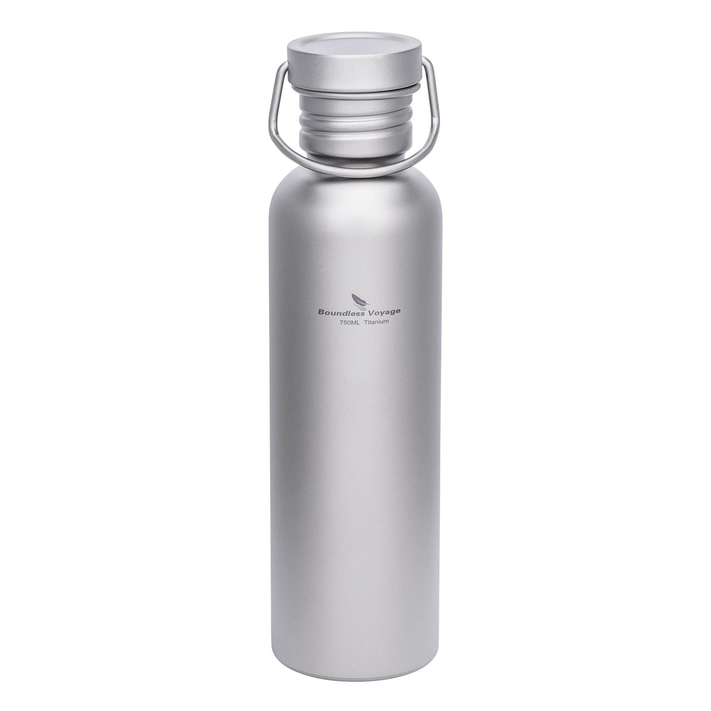 Boundless Voyage 750ml Titanium Water Bottle with Lid – Eco-Friendly, Leak-Proof & Reusable | Wide Mouth for Camping, Hiking & Daily Use