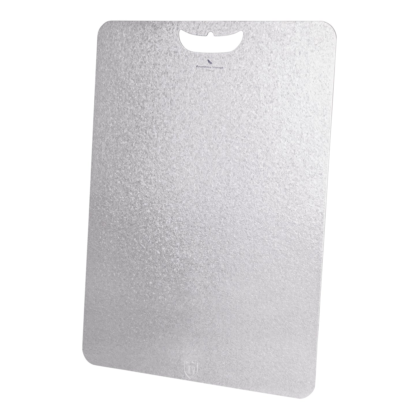 Boundless Voyage Titanium Cutting Board – Large Metal Chopping Board for Kitchen, Camping & Outdoor Cooking