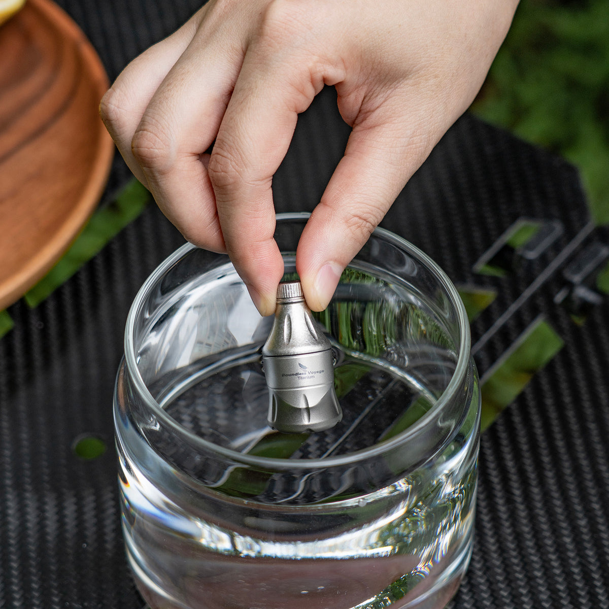 Boundless Voyage Titanium Pill Container – Waterproof Mini Keychain Pill Holder, Ultralight EDC Storage Case for Travel & Camping