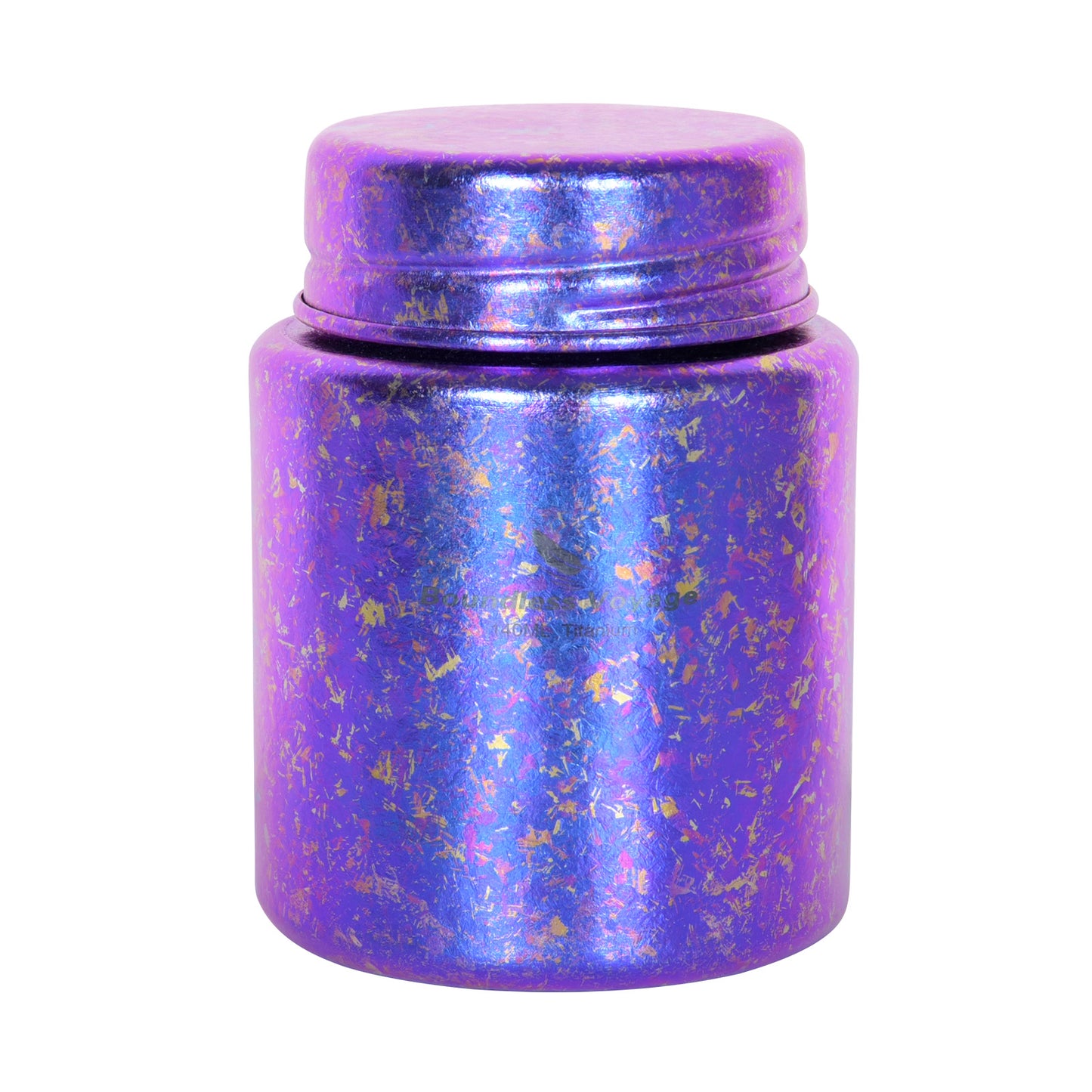 Boundless Voyage Mini Titanium Tea Caddy – Colorful Ice Texture Tea Canister for Loose Leaf Tea, Coffee, Spices & Portable Dry Storage