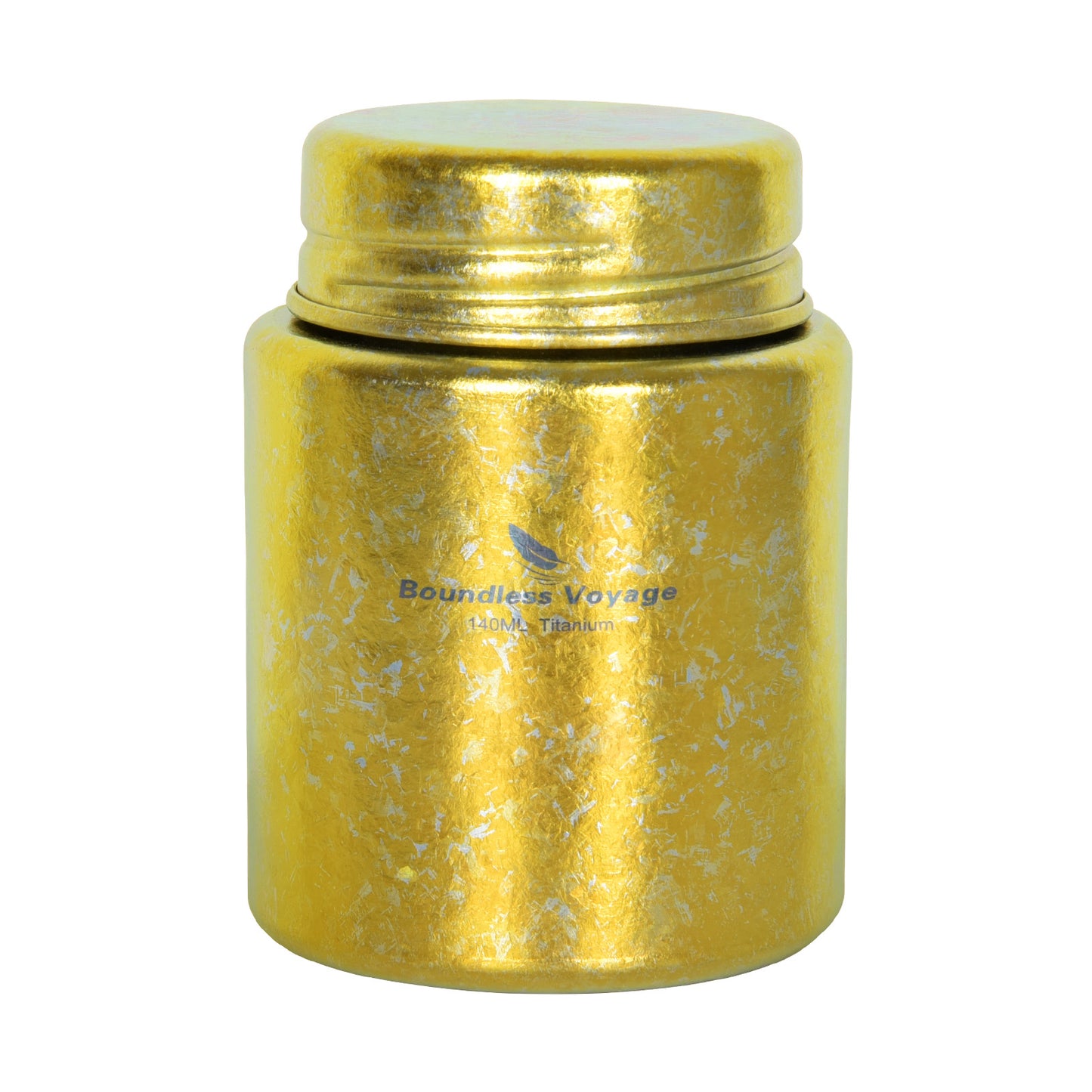 Boundless Voyage Mini Titanium Tea Caddy – Colorful Ice Texture Tea Canister for Loose Leaf Tea, Coffee, Spices & Portable Dry Storage