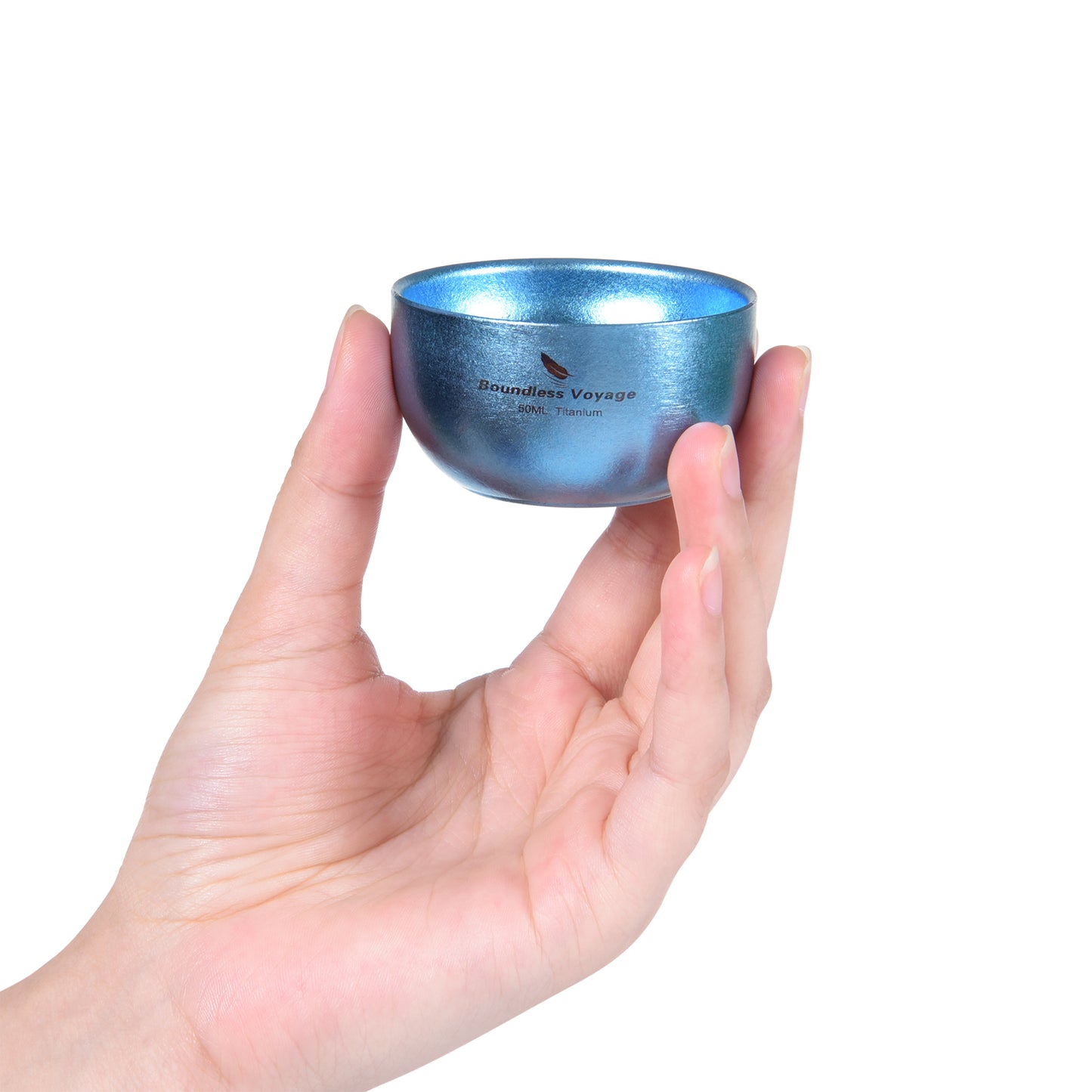 Boundless Voyage 50ml Double-Wall Titanium Cup – Colorful Insulated Espresso & Tea Shot Cup, Ultralight TA1 Titanium Mini Mug for Camping, Whiskey & Travel