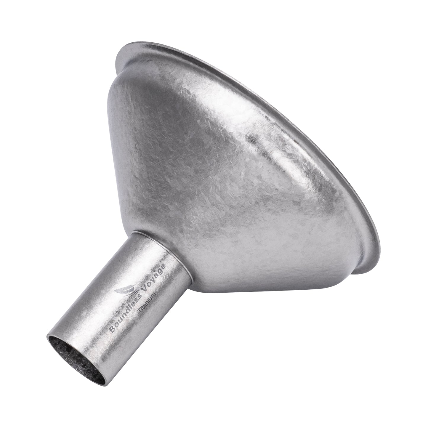 Boundless Voyage Titanium Funnel | Ultralight No-Spill Refilling Tool | Anti-Clog Food-Grade Metal Funnel for Hip Flasks, Essential Oils, Lab & Camping Kitchen
