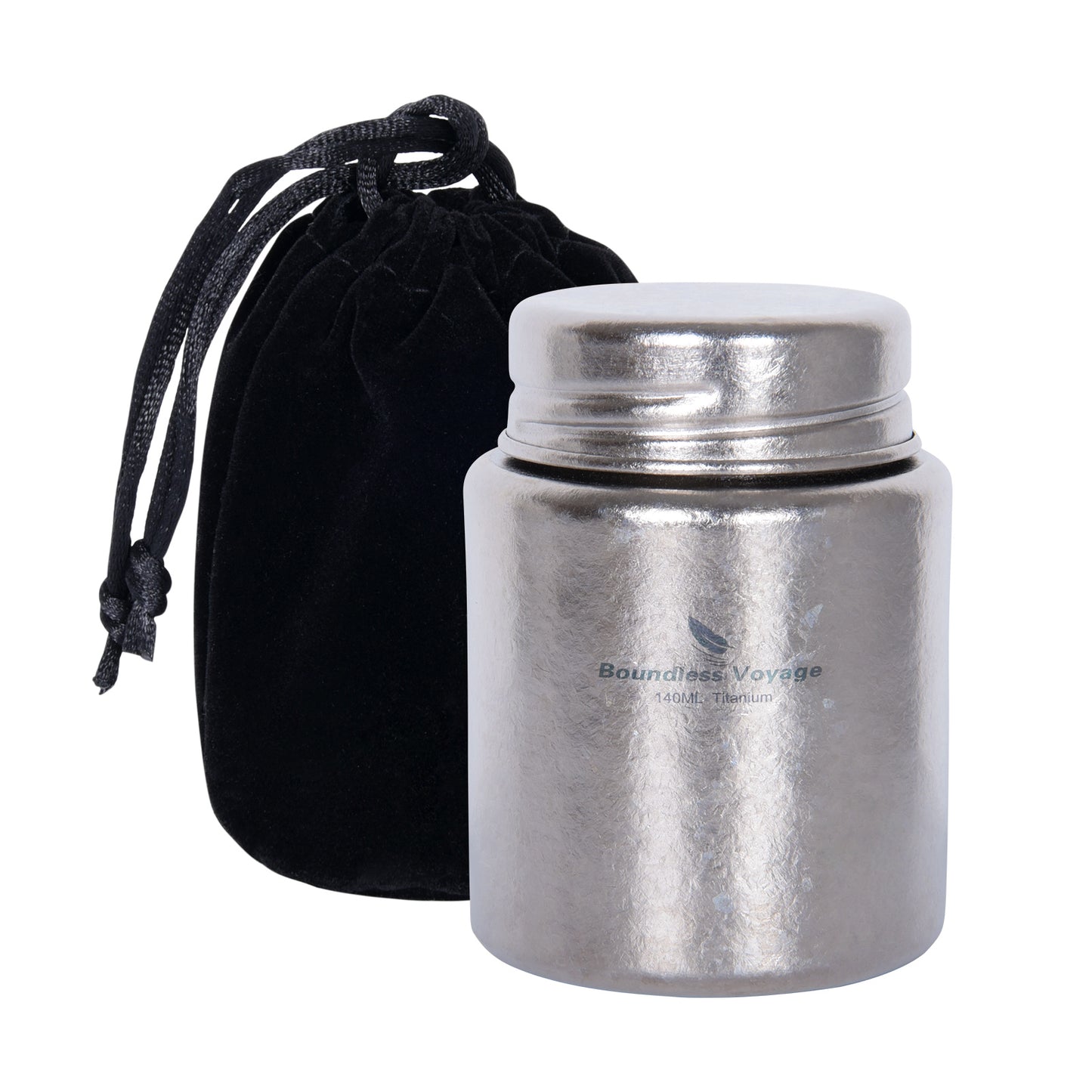 Boundless Voyage Mini Titanium Tea Caddy – Colorful Ice Texture Tea Canister for Loose Leaf Tea, Coffee, Spices & Portable Dry Storage