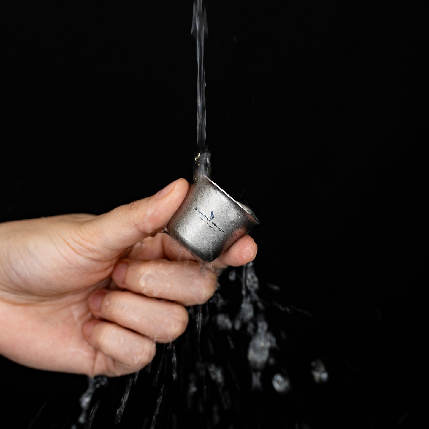 Boundless Voyage Ultralight Titanium Mini Cup | Portable Teacup & Whiskey Shot Glass | Small Metal Espresso Cup for Camping, Hiking & Home Use | BPA-Free & Healthy Drinkware