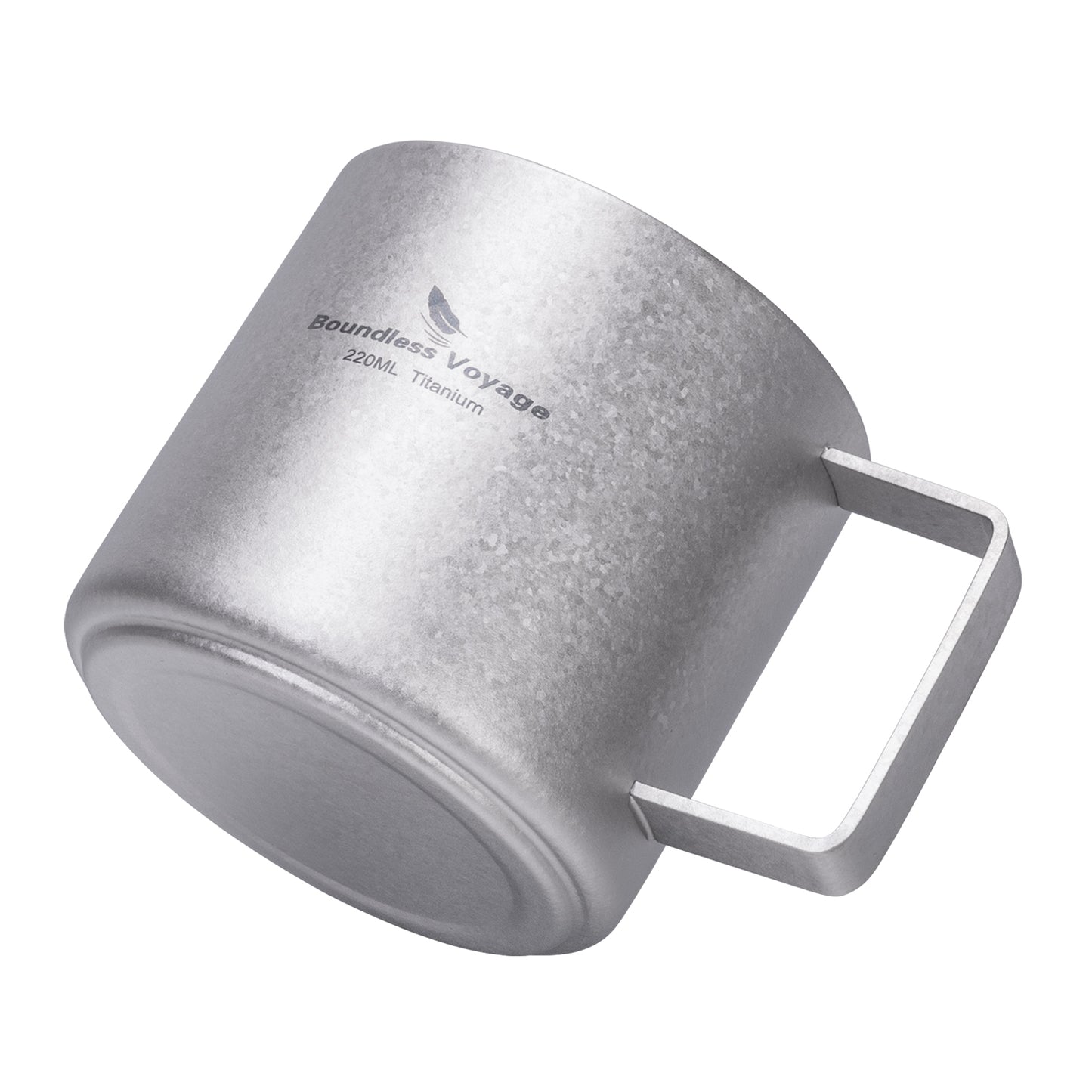 Boundless Voyage 220ml Double-Walled Titanium Cup | Ultralight Insulated Mini Coffee Mug | Anti-Scalding Tea Cup for Camping, Travel & Home
