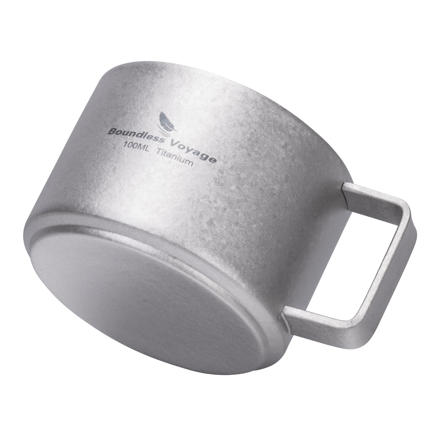 Boundless Voyage Titanium Double-Walled Coffee Cup 100ml – Ultralight Insulated Espresso Mug for Camping, Hiking & Home Use